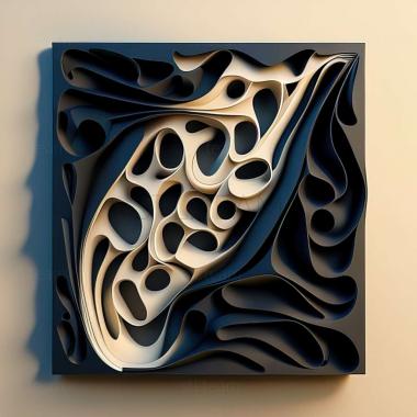 3D model abstract painting (STL)